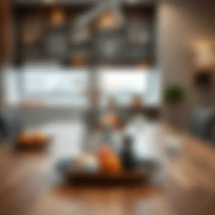 Creative Meeting Table Arrangement A creatively arranged meeting table with decorative elements