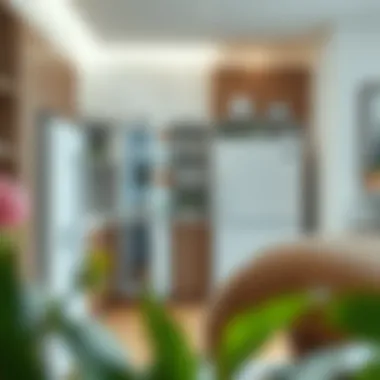 Efficient Space Utilization in Kitchen Design Efficient use of space in kitchen with pantry beside refrigerator