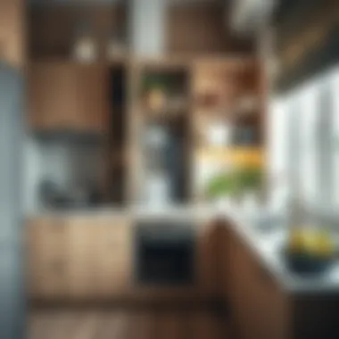 Showcasing Functional Kitchen Design with Organized Pantry Organized pantry cabinet showcasing functional kitchen design