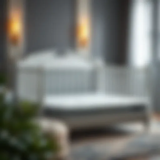 Elegant infant crib mattress showcasing luxury and comfort