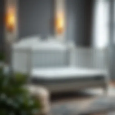 Luxury Infant Crib Mattress Elegant infant crib mattress showcasing luxury and comfort