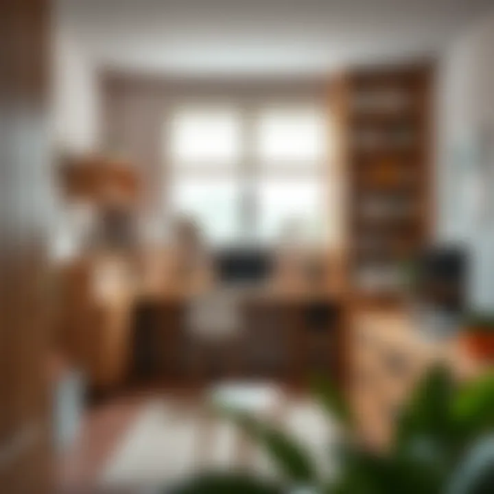 An organized children's study area with innovative furniture solutions