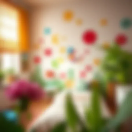 Vibrant Wall Decor for Kids Colorful wall stickers in a child's bedroom