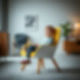 Child sitting comfortably in an ergonomic chair