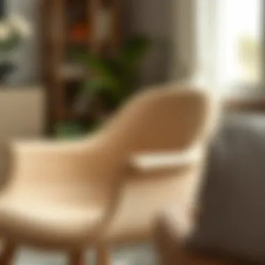 Close-up of a well-designed children's chair