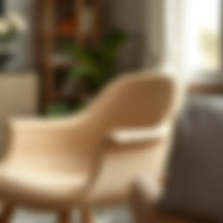 Close-up of a well-designed children's chair