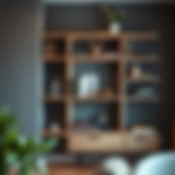 Functional shelf arrangement promoting organization