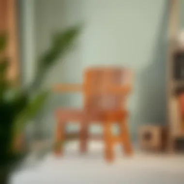 Elegant Design for Child's Space Elegant wooden chair designed for children