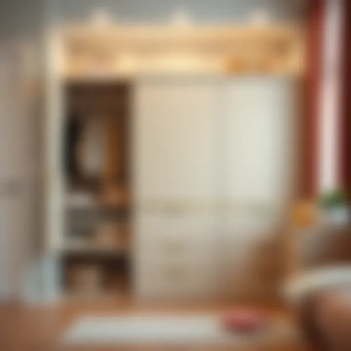 Modern Design of Children's Wardrobe Stylish children's wardrobe showcasing modern design