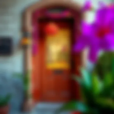 Vibrant Seasonal Door Banner Colorful seasonal door banner with vibrant designs