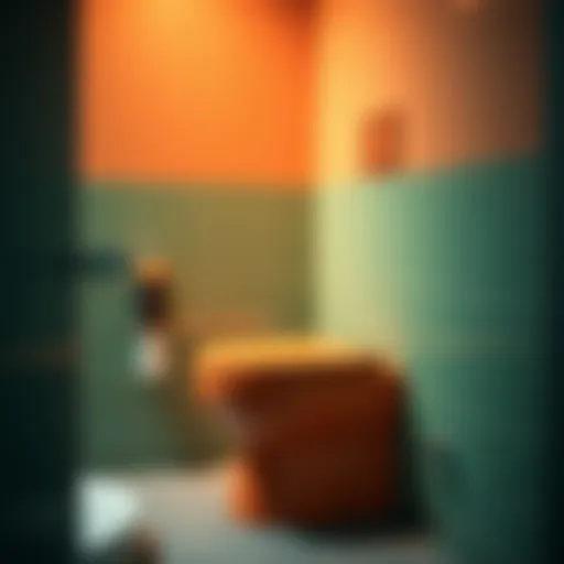 Vibrant colored toilet showcasing modern design.