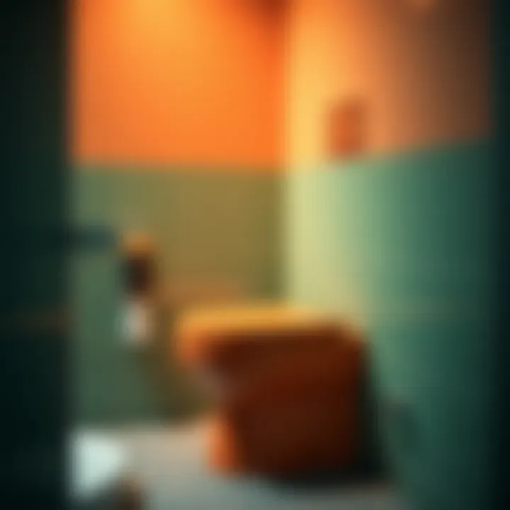 Modern Vibrant Toilet Design Vibrant colored toilet showcasing modern design.