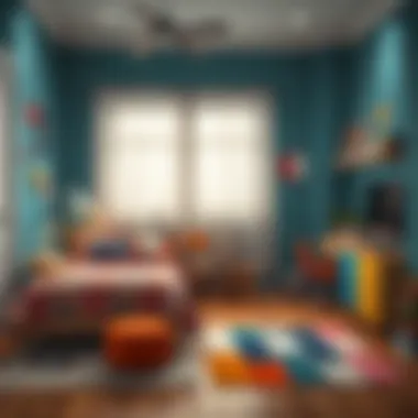 Creative Youth Bedroom Design Creative and colorful youth bedroom arrangement