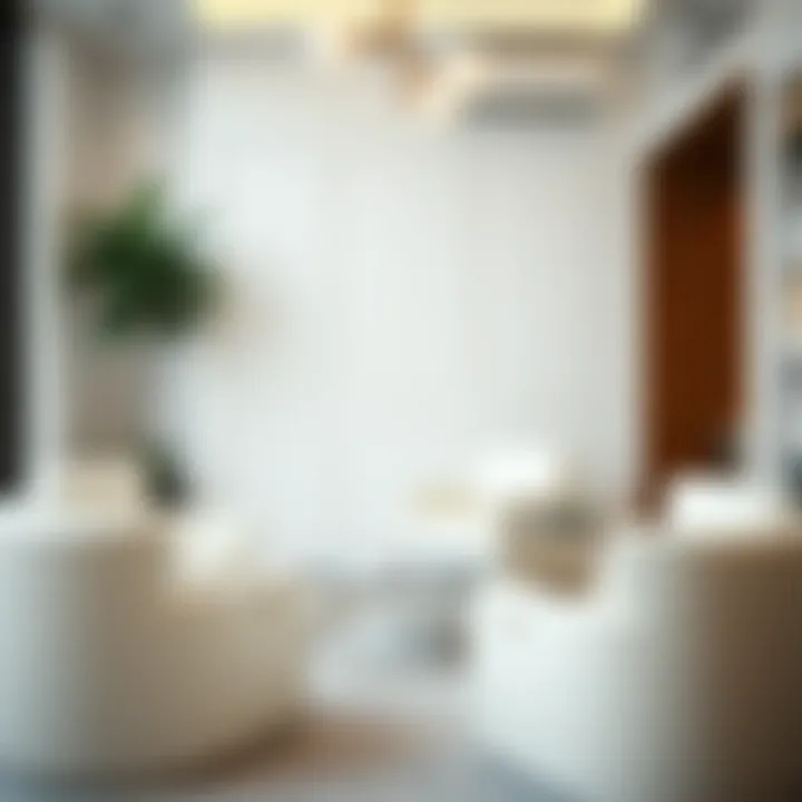 Contemporary Interior Featuring White Leather Chairs Contemporary interior featuring white leather chairs