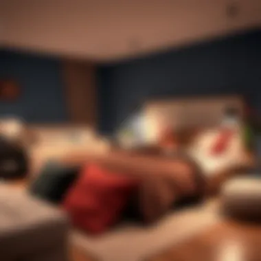 Diverse Styles in a Cozy Bedroom Cozy bedroom interior showcasing various duvet styles