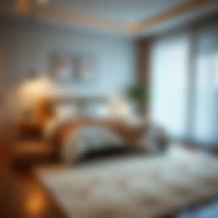 Soft Area Rug in Cozy Bedroom Cozy bedroom featuring a soft area rug