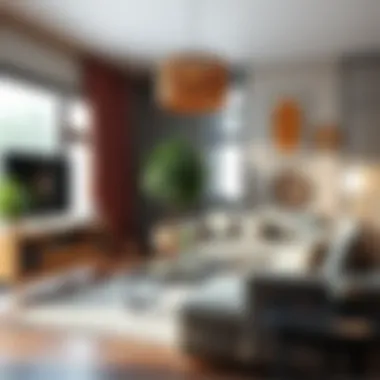 Creative use of interior baskets for home decor