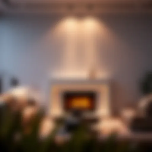 Elegant modern fireplace frame design