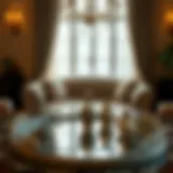 Elegant decorative mirrored tray showcasing intricate designs