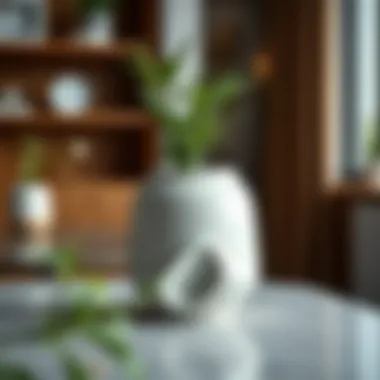 Elegant ceramic decorative pot with a unique design