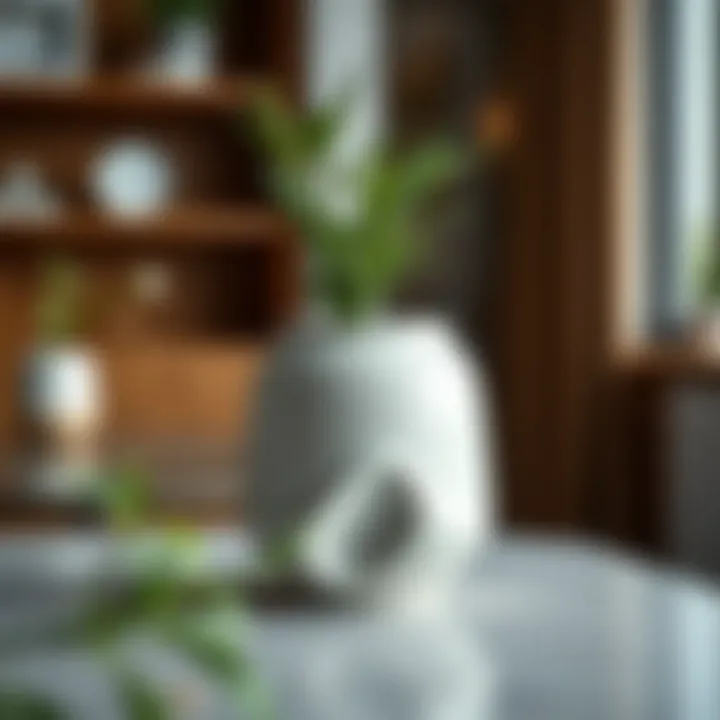 Elegant ceramic decorative pot with a unique design