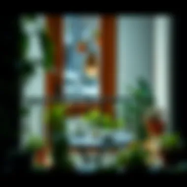 Charming Balcony Decoration Charming balcony decorated with plants and tea set