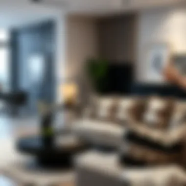 Elegant decorative accents enhancing a modern living space