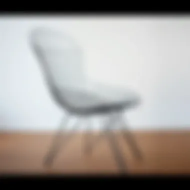 Elegant iron wire chair design showcasing modern aesthetics