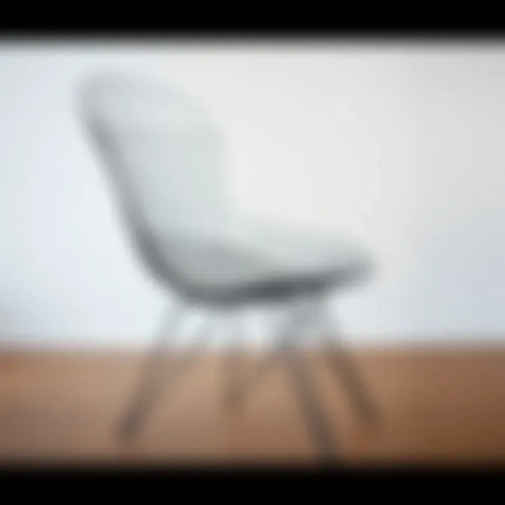 Elegant iron wire chair design showcasing modern aesthetics