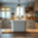 Large rectangular plastic container displayed in a modern kitchen setting