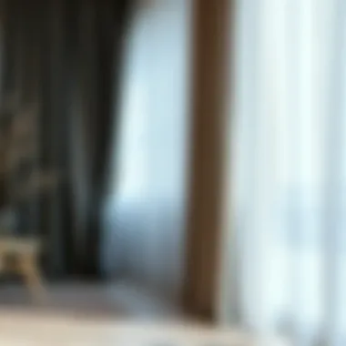 Variety of fabric swatches for sheer curtains