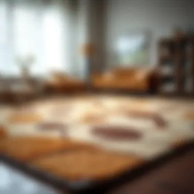 Variety of materials used in double-sided carpets