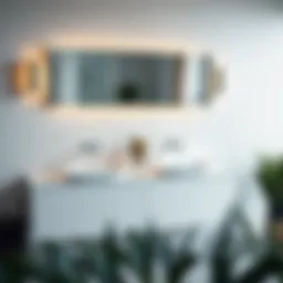 Elegant double sink design showcasing sleek lines and modern aesthetic