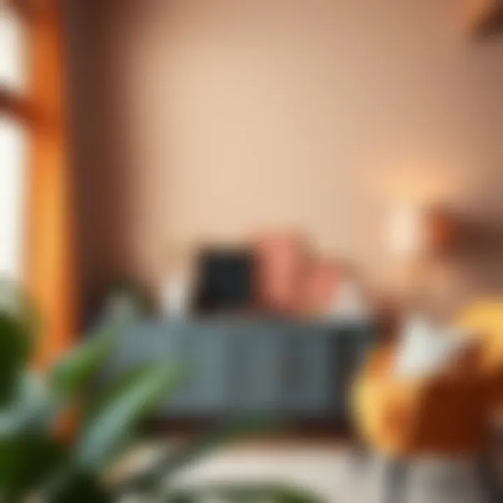 Stylish dresuar arrangement with complementary colors