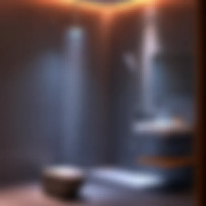 Elegant shower set showcasing luxury features