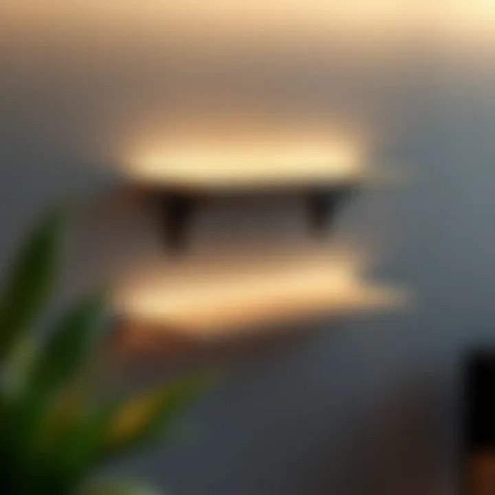 Stylish wall shelf bracket showcasing modern design