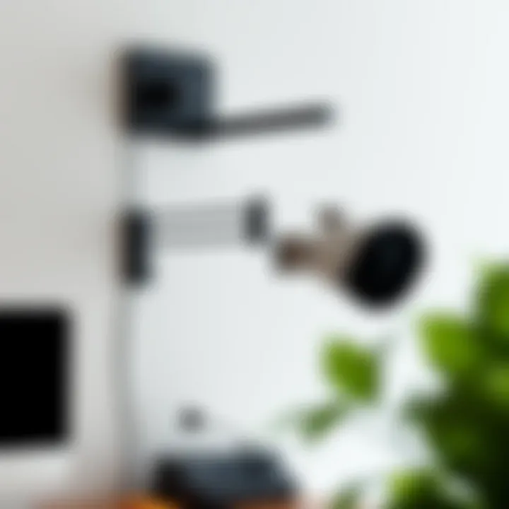 Installation of wall mount apparatus in an office