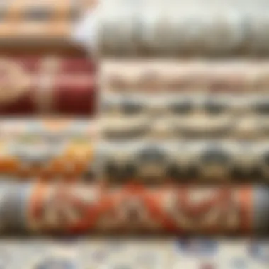 Diverse Carpet Materials and Textures Variety of carpet materials showcasing texture and color options