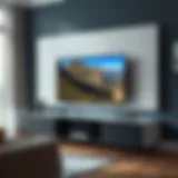 Sleek contemporary TV unit showcasing minimalistic design