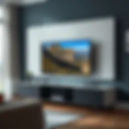 Sleek contemporary TV unit showcasing minimalistic design