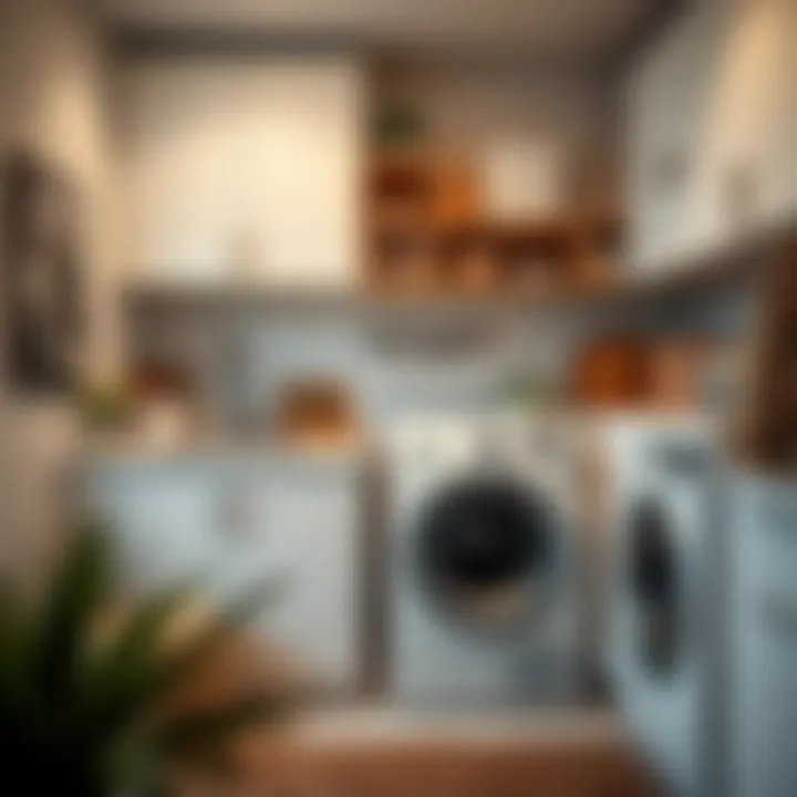 Efficient space management for laundry setups
