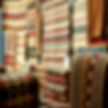 Diverse Handwoven Rugs Collection Colorful display of various types of handwoven rugs