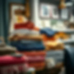 Variety of towels displayed to showcase different designs and qualities