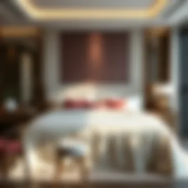 An Elegant Bedroom Featuring a King Duvet Cover Elegant Bedroom with King Duvet Cover