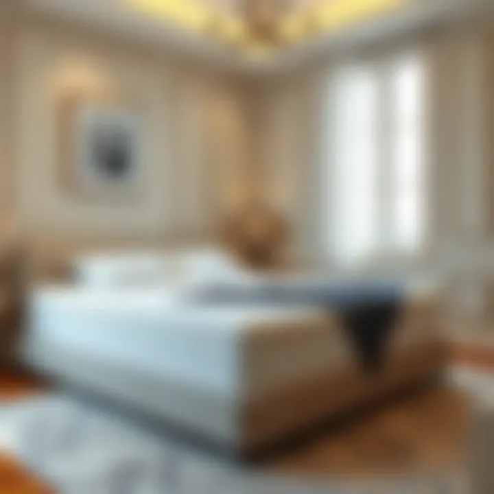 Elegant bedroom showcasing waterproof mattress protector in use