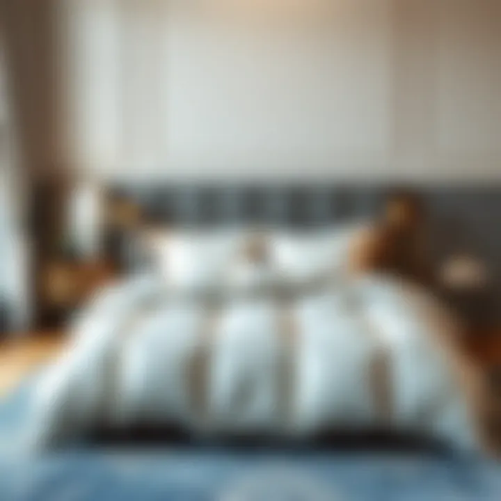 Elegant interior showcasing a double goose down duvet