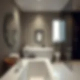 Elegant modern bathroom design with sleek fixtures