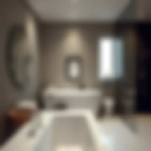 Elegant modern bathroom design with sleek fixtures
