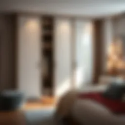 Elegant sliding wardrobe design showcasing space optimization