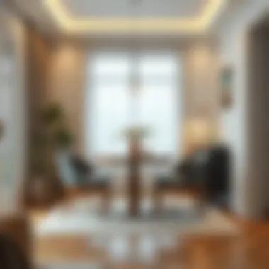 Elegant small dining area with a compact table